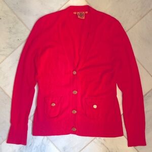 Tory Burch Hot Pink Cardigan sweater